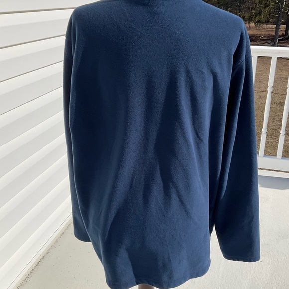 Eddie Bauer Men's Blue 1/4 Zip 100% Polyester Fleece Top - Picture 5 of 9